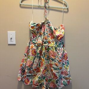 Old Navy Floral Halter Romper - Multicolor
